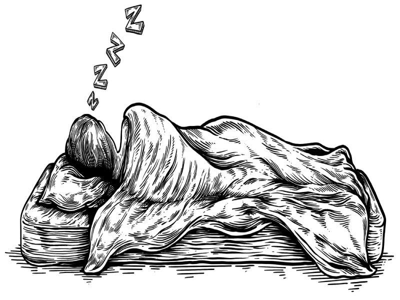 A man sleeping in his bed by Alfredo Álvarez-Frías the Lifestyle Pill Coach